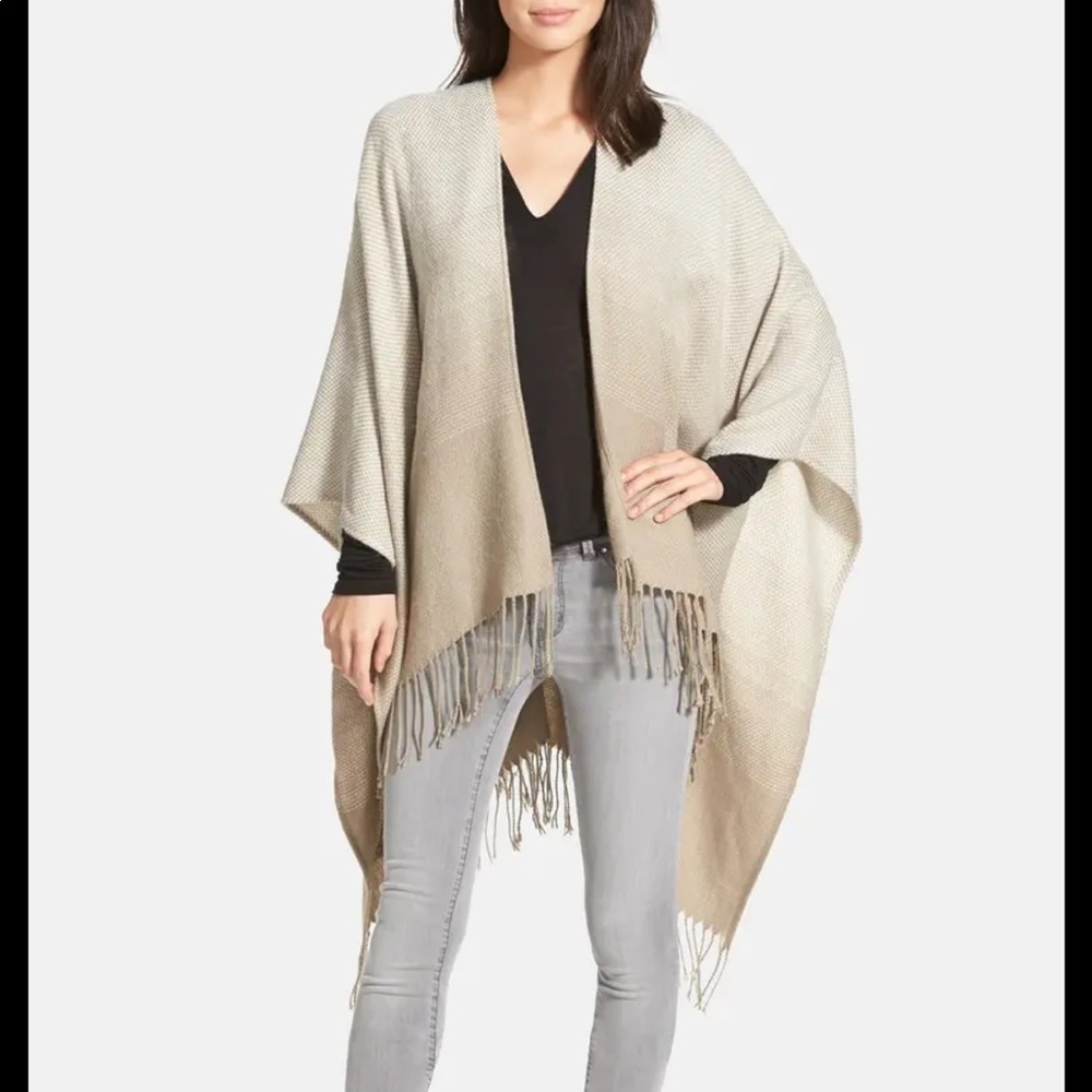 Ombré poncho